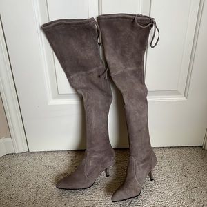 Stuart Weitzman Tiemodel Suede Over the Knee Boots